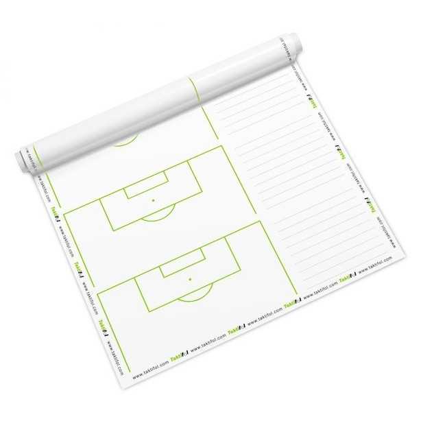 Taktifol Football - rouleau 25 feuilles - Surfaces+notes