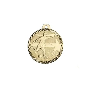 Soccer medal 50mm - Gold