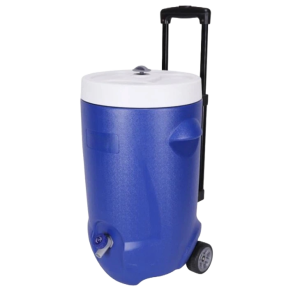 Distributeur isotherme à roulettes - 20 Litres - Bleu