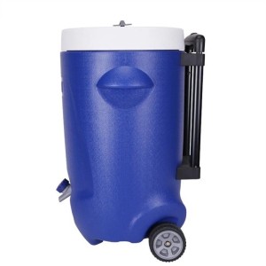 Distributeur isotherme à roulettes - 20 Litres - Bleu