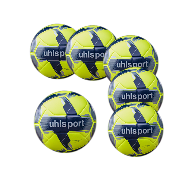 Pack of 12 T5 balls - Uhlsport Elite Pro Training Addglue - Fluorescent yellow