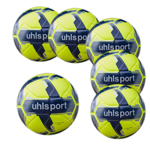 Pack of 12 T5 balls - Uhlsport Elite Pro Training Addglue - Fluorescent yellow