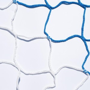 European 11-a-side soccer nets - Blue/White