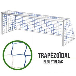 11-a-side soccer nets Trapezoid - Blue/White