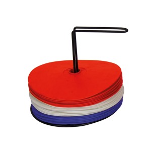 Disques de repérage - 15 cm - bleu, blanc, rouge