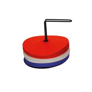 Disques de repérage - 15 cm - bleu, blanc, rouge