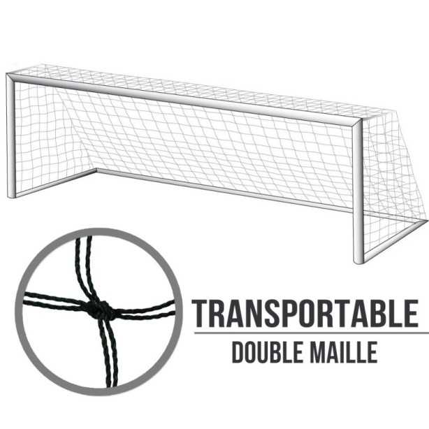 Filets transportables foot à 8 : 6x2.1x1.7m