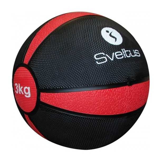 Médecine ball 3kg, Rouge