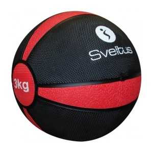 Médecine ball 3kg, Rouge